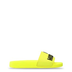Love Moschino Neon Yellow Slippers