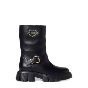 Love Moschino Black Woman Ankle Boots