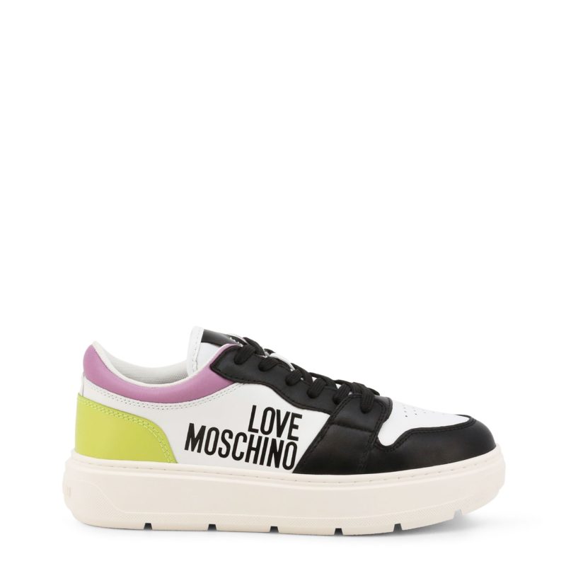 Love Moschino Black White Woman Sneakers