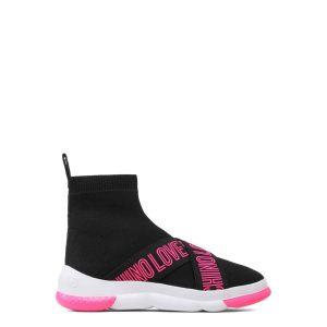 Love Moschino Black Pink Woman Sneakers