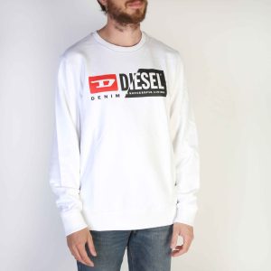Diesel S-GIRK Cuty White Man Sweatshirt