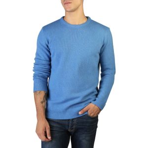 100% Cashmere C-Neck Lightblue Man Sweater
