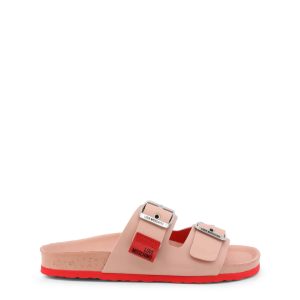 Love Moschino Brown Red Sandals