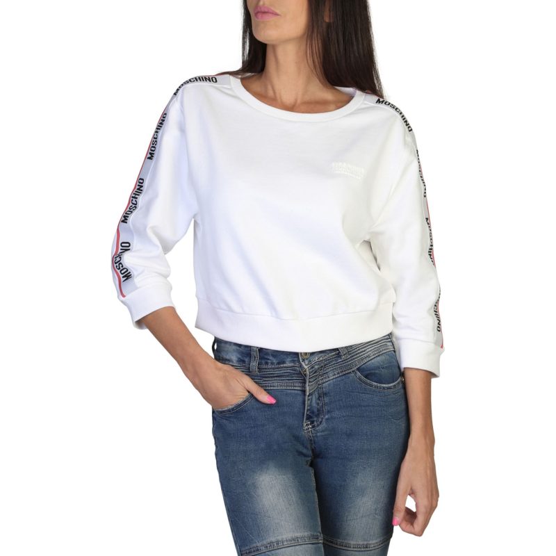 Moschino White Woman Sweatshirt