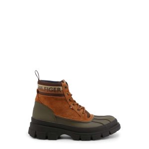 Tommy Hilfiger Brown Man Ankle Boots