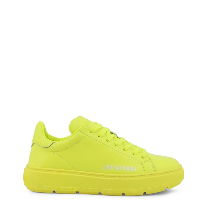 Love Moschino Neon Yellow Woman Sneakers