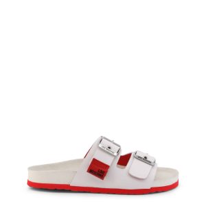 Love Moschino White Red Sandals