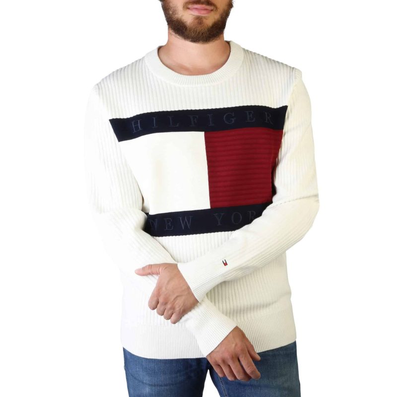 Tommy Hilfiger White Man Sweatshirt