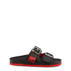 Love Moschino Black Red Sandals