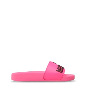Love Moschino Neon Pink Slippers