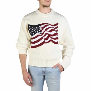 Tommy Hilfiger White USA Man Sweater