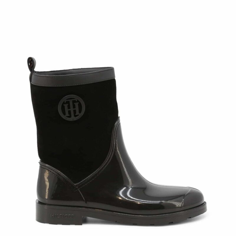 Tommy Hilfiger Black Woman Ankle Boots